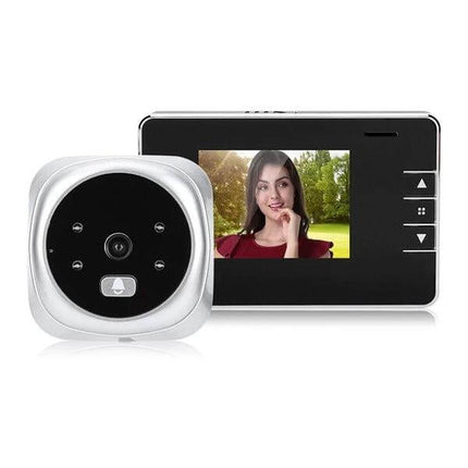 2.8-Inch Digital Peephole Door Viewer for Everyday Security showing device with 2.8-inch HD display and camera