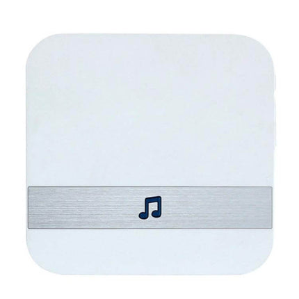 Home Doorbell Receiver with Multiple Chime Options for Everyday Use - white square receiver with musical note button for customizable chimes