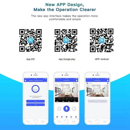 Wireless Smart WiFi Video Doorbell for Remote Home Monitoring with Night Vision app QR codes and mobile live view screens