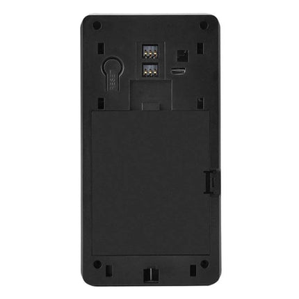 Wireless Smart WiFi Video Doorbell for Remote Home Monitoring with Night Vision - back panel showing battery compartment and ports