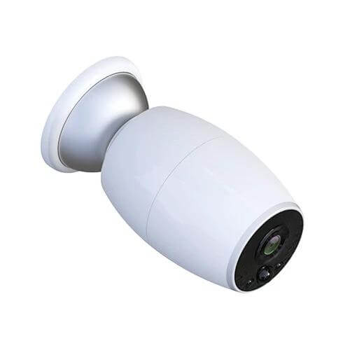 Wireless Smart Home Door Viewer Camera with Night Vision white wireless door camera angled view showing lens and night vision sensor