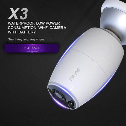 Wireless Smart Home Door Viewer Camera with Night Vision showing white Wi‑Fi door camera with night vision LED and waterproof design