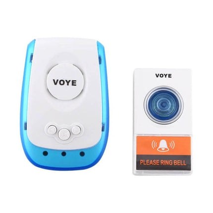 Voyage Wireless Doorbell for Easy Home Installation with Music Tones - white plug-in receiver and transmitter set with selectable tones