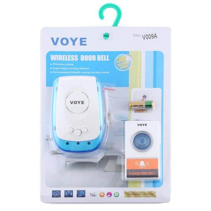 Voyage Wireless Doorbell for Easy Home Installation with Music Tones - plug-in receiver and transmitter in retail packaging