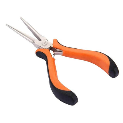 WLXY 4.5-Inch Needle-Nose Pliers For Electronics Repair – compact 4.5-inch needle-nose pliers with slim jaws and ergonomic orange handles