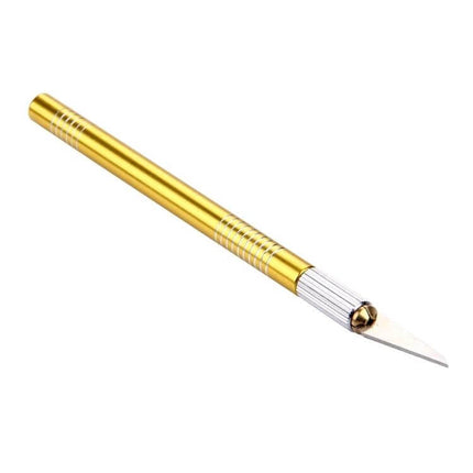 WLXY Carving Knife Kit For Home Kitchen Carving With 15 cm Blade gold handle precision carving knife with 15 cm SK5 blade