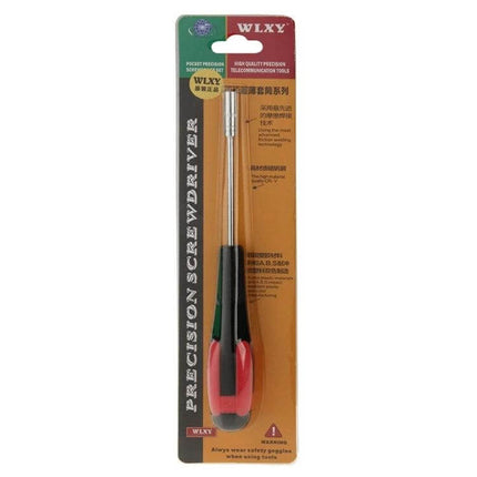 WLXY Precision 4mm Socket Head Screwdriver for Telecommunication Tools - compact CR-V steel tip with two-color ABS handle for telecom racks and patch panels
