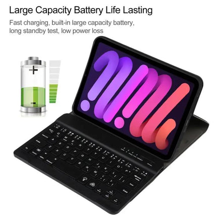 Detachable Bluetooth Keyboard Case with Stand for iPad Mini 6 and 7