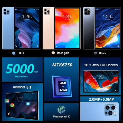 Android Tablet with 10.1 Inch Screen and Dual SIM Support