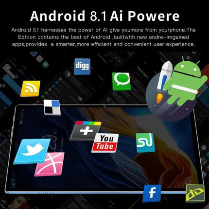 Android Tablet with 10.1 Inch Screen and Dual SIM Support