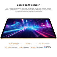 MagicOS 7.0 Tablet with Dimensity 8100 Octa-Core, 12.1" 144Hz Display, 8 Speakers, 10050mAh Battery, No Google Support