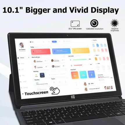 Sleek 10.1 Inch Windows Tablet for Everyday Computing Tasks