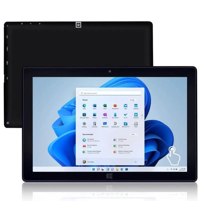 Sleek 10.1 Inch Windows Tablet for Everyday Computing Tasks - Windows 11 tablet with Intel Celeron, 8GB RAM, portable for students and remote workers