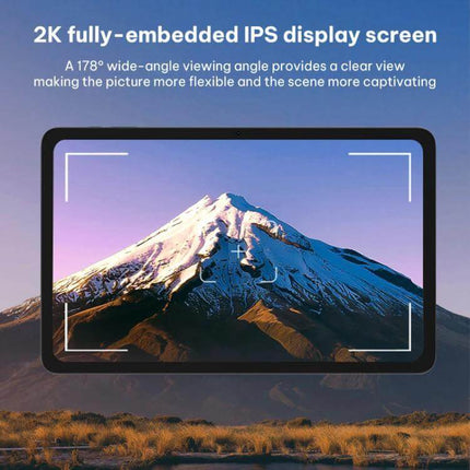 Jumper EZpad V12 Plus 12-Inch Windows Tablet for Everyday Tasks showing 11.97-inch Incell IPS 2000x1200 display with mountain wallpaper and wide-angle view