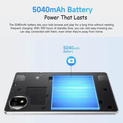 Ulefone Tab A10 Pro Kids Tablet for Education and Fun 5040mAh battery life image showing tablet internals