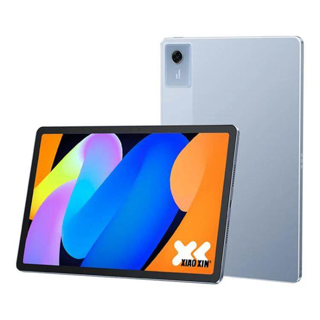 Lenovo Xiaoxin Pad 11-Inch Tablet for Everyday Tasks front and back view showing 11-inch LCD display and slim silver design