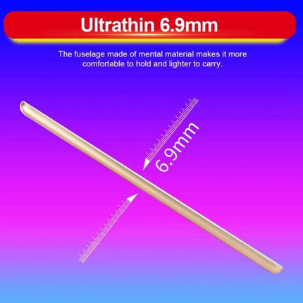 Android Tablet with WiFi for Everyday Browsing and Calls slim 6.9mm gold side profile showing ultrathin design and dual SIM call support