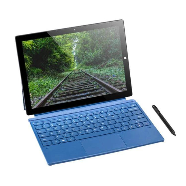 Windows 10 Tablet with Keyboard and Stylus for Daily Tasks - detachable tablet with blue keyboard and stylus for note taking and productivity