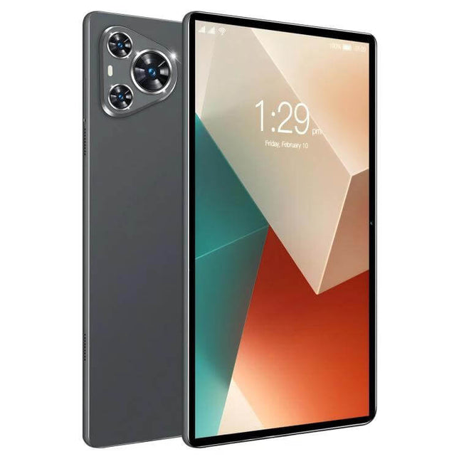 BDF P70 10.1-Inch Tablet with 4G LTE for Everyday Connectivity - front and back view showing display and rear cameras