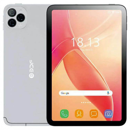 BDF Q10 10.1-Inch Android Tablet for Everyday Browsing and Media - front and back view showing display, camera module, and Android home screen