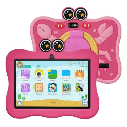 BDF 7-Inch Kids Tablet with Protective Crab Case for Learning and Play | Syndmart
