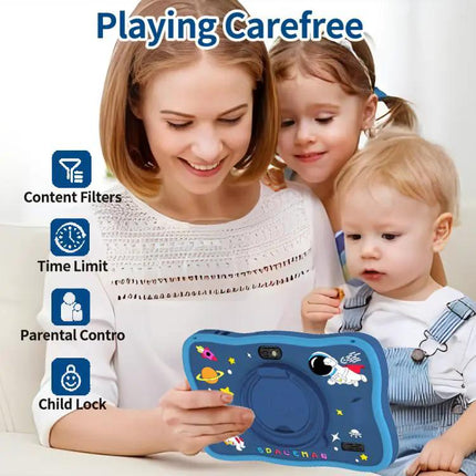 BDF 7-Inch Kids Tablet with Spaceman Case for Learning and Fun | Syndmart