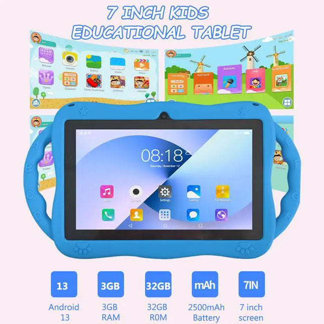 BDF 7 Inch WiFi Kids Tablet with Giraffe Silicone Case | Syndmart