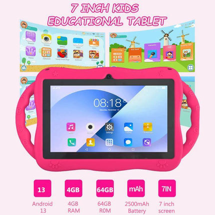 BDF 7-Inch WiFi Kids Tablet with Protective Giraffe Case
