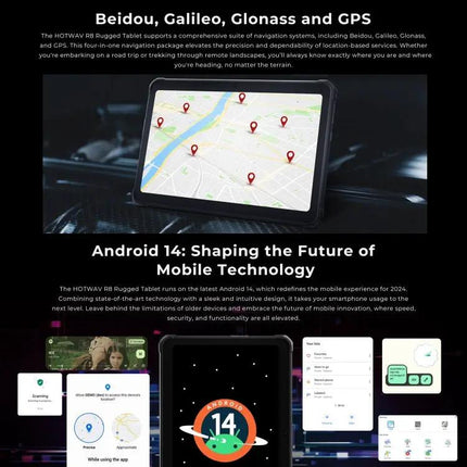 HOTWAV Tab R8 Rugged Android Tablet for Everyday Use