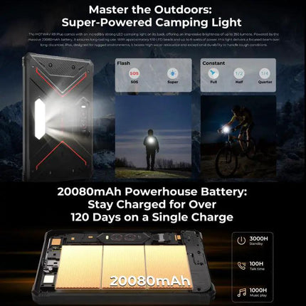 HOTWAV Tab R9 Plus Rugged 11 Inch Tablet 8GB 512GB