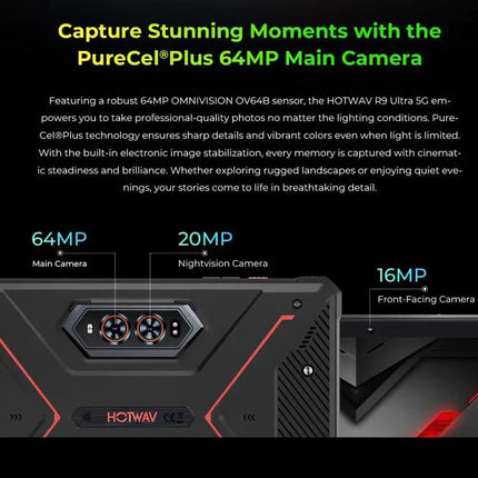 HOTWAV Tab R9 Ultra Rugged Tablet 11in Android 15 512GB