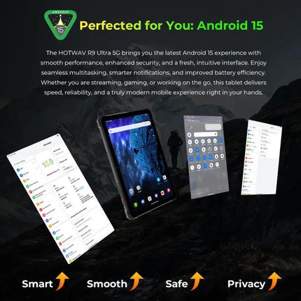 HOTWAV Tab R9 Ultra Rugged Tablet 11in Android 15 512GB