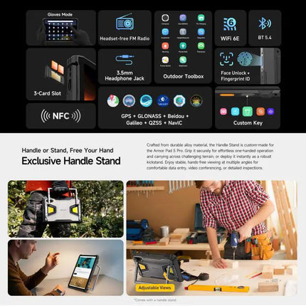 Ulefone Armor Pad 5 Pro Rugged Tablet 11in 12GB 512GB