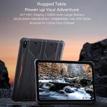 HOTWAV Rugged Android Tablet 10.1in 8GB/256GB IP68