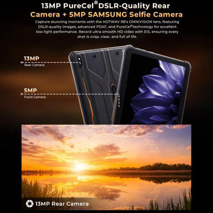 HOTWAV Rugged Android Tablet 10.1in 8GB/256GB IP68