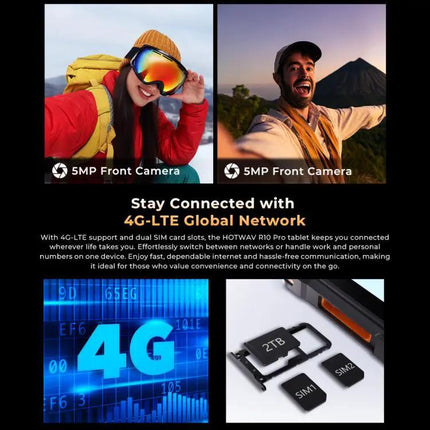 HOTWAV Rugged Android Tablet 10.1in 8GB/256GB IP68