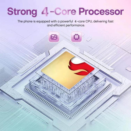 Pad 9 Ultra 10.1-Inch Tablet for Everyday Computing and Calls showing a 4-core processor graphic emphasizing performance and efficiency