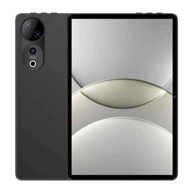 Pad 9 Ultra 10.1 Inch Android Tablet with 3G Calling Capability - front and back view showing 10.1-inch display, dual SIM and camera layout