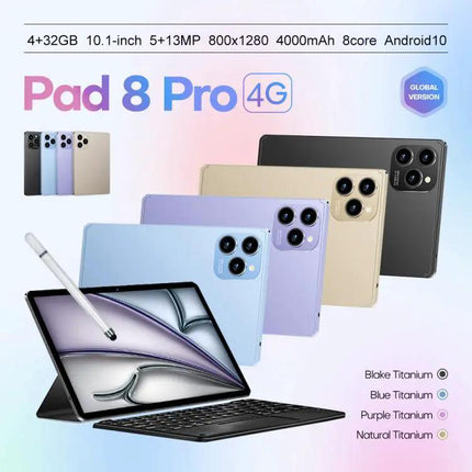 Pad 8 Pro 10.1-Inch Android Tablet with Keyboard and Case