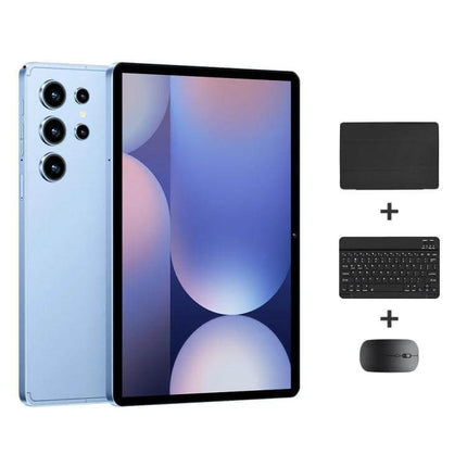Pad 9 Pro 10.1-Inch Tablet with Keyboard, Mouse and Case - 10.1-inch tablet shown with keyboard, mouse and protective case for productivity
