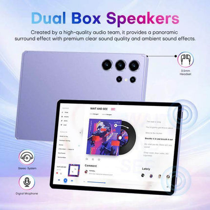 Pad 9 Pro 10.1 Inch Tablet with Keyboard and Case