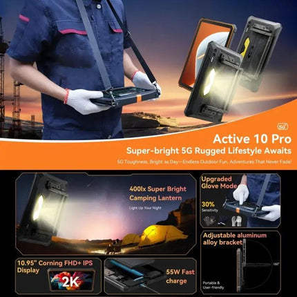 Blackview Active 8 Pro Rugged 10.95 Inch Tablet 12GB 256GB 5G