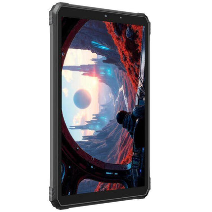 Blackview Active 5 Rugged 4G Tablet for Everyday Use shown in rugged black housing with 8.68-inch WVGA+ IPS display