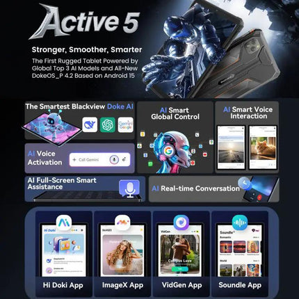 Blackview Active 5 Rugged 4G Tablet for Everyday Use | Syndmart