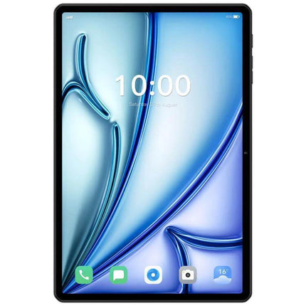 Pad 16 Pro 10.1-Inch Android Tablet for Everyday Tasks showing front view with 10.1-inch HD 800x1280 display, apps, and slim bezels