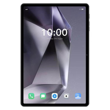 Pad 25 Ultra 10.1-Inch Android Tablet with 4G LTE Connectivity front view showing screen icons and slim bezels