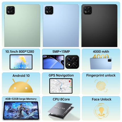Portable 10.1-Inch Pad 7 Pro Android Tablet with 4G LTE