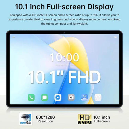Pad 7 Pro 10.1-Inch 4G LTE Android Tablet for Daily Use - 10.1" FHD display, 800x1280 resolution, Android 10, 4G LTE