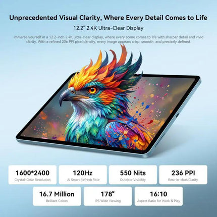 Blackview Mega 5 12.2in Android 16 Tablet 12GB 256GB