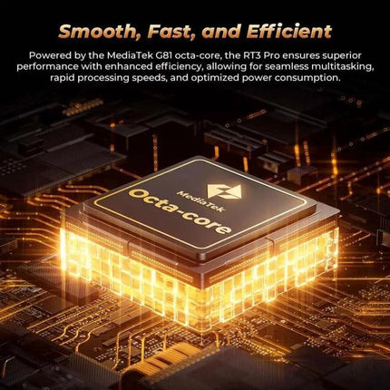 OUKITEL RT3 Pro 8-Inch Rugged Tablet for Outdoor Activities showcasing MediaTek G81 octa-core performance for smooth fast efficient field use